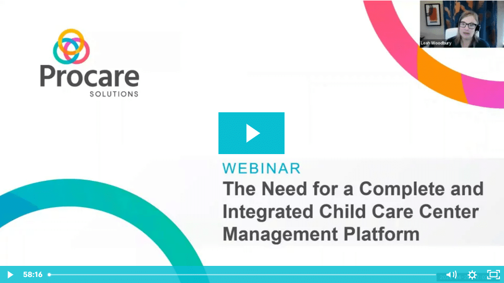 screen capture from the "The Need for a Complete and Integrated Child Care Center Management Platform" webinar