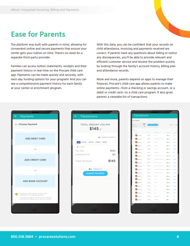 preview of interior ebook page with headline that says, "Ease for Parents"