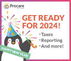 Graphic that reads Get Ready for 2024! Taxes, reporting, and more!